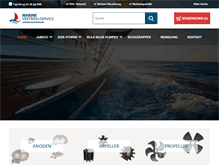 Tablet Screenshot of marinevertrieb.com